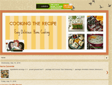 Tablet Screenshot of cookingtherecipe.com